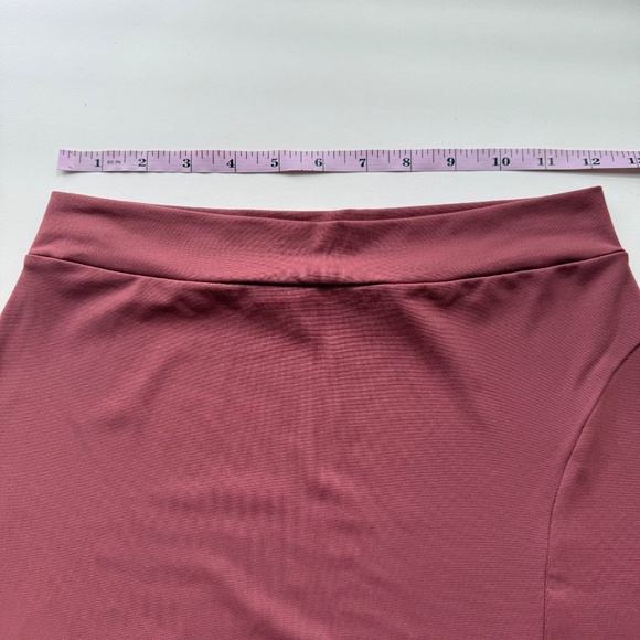 Susana Monaco Womens Midi Malbec Wine Slit Pencil Skirt Small - Picture 8 of 9